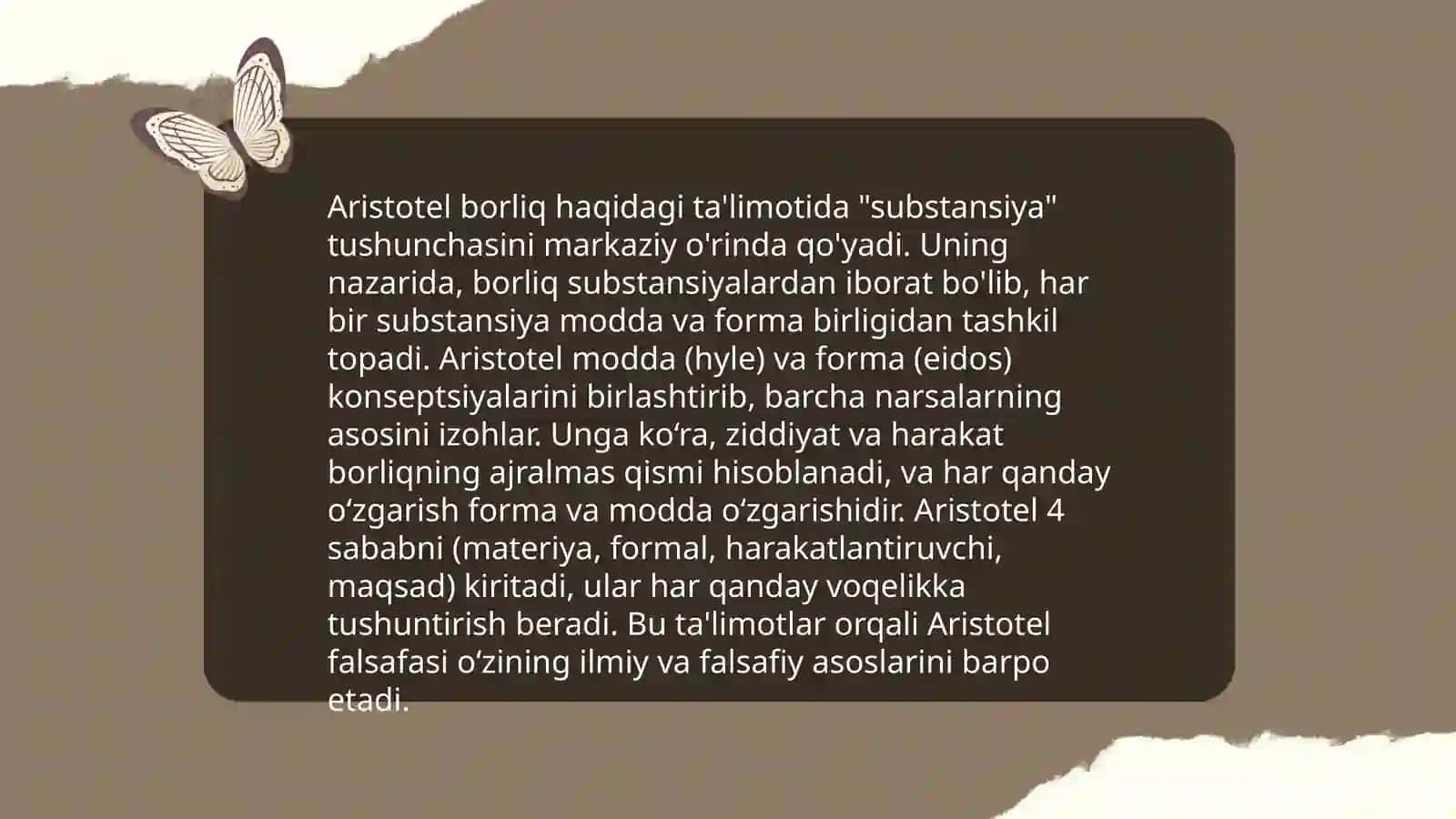 Aristotelning metafizikasi 4