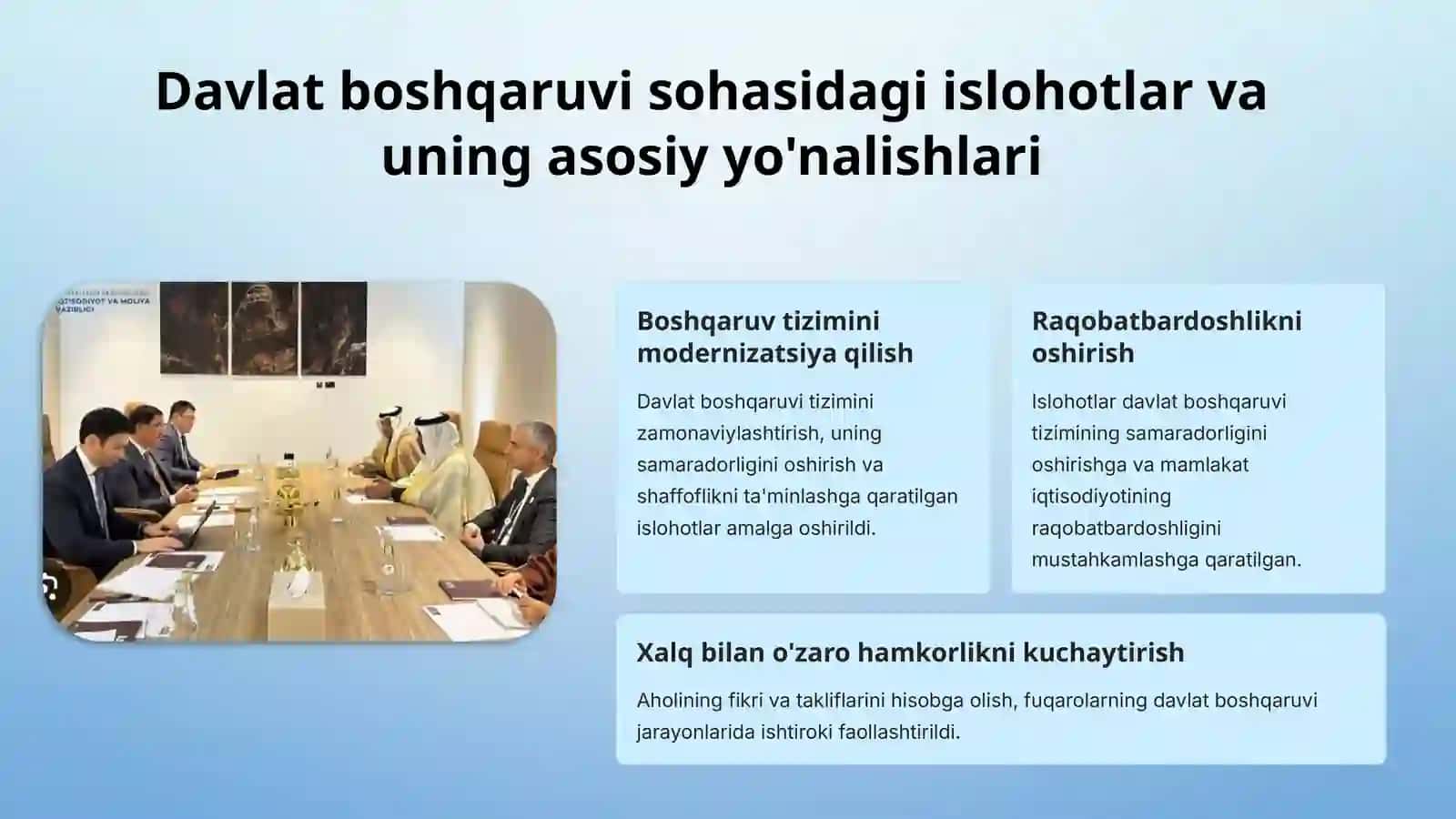 Mustaqillik yillarida davlat boshqaruvitizimida amalga oshirilgan islohotlar 4