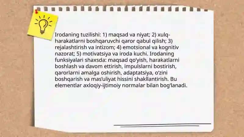 Shaxs va uning irodaviy sohasi 4