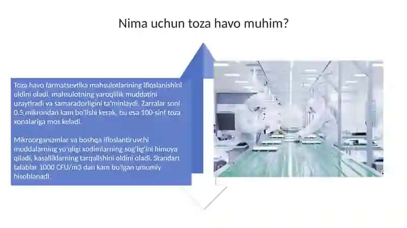 Farmastevtik ishlab chiqarishda baxonalarni tozalash 4