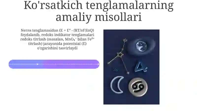 Ko'rsatkich Tenglamalar 4