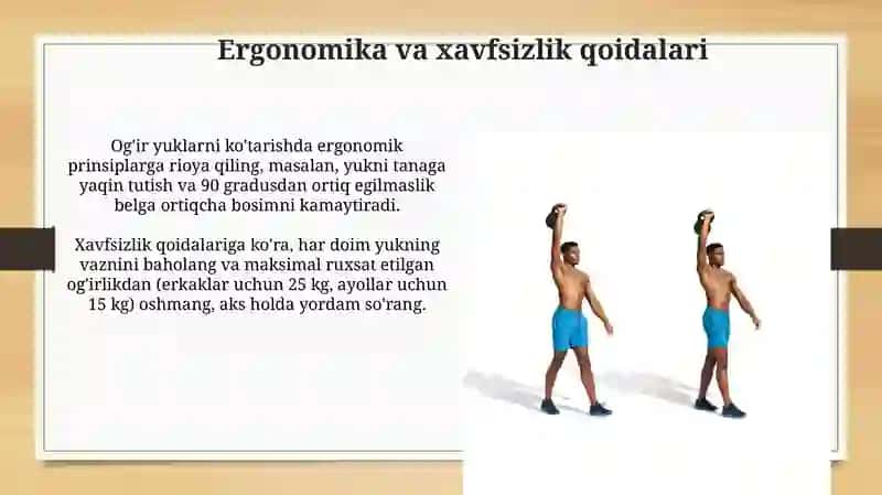 Yuk ko'tarish va tashish texnikasi 4