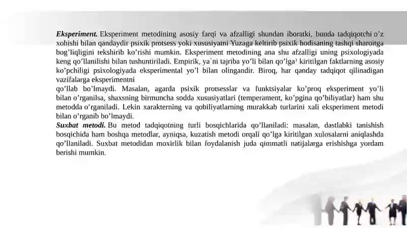 Psixologiyaning tadqiqot metodlari 4