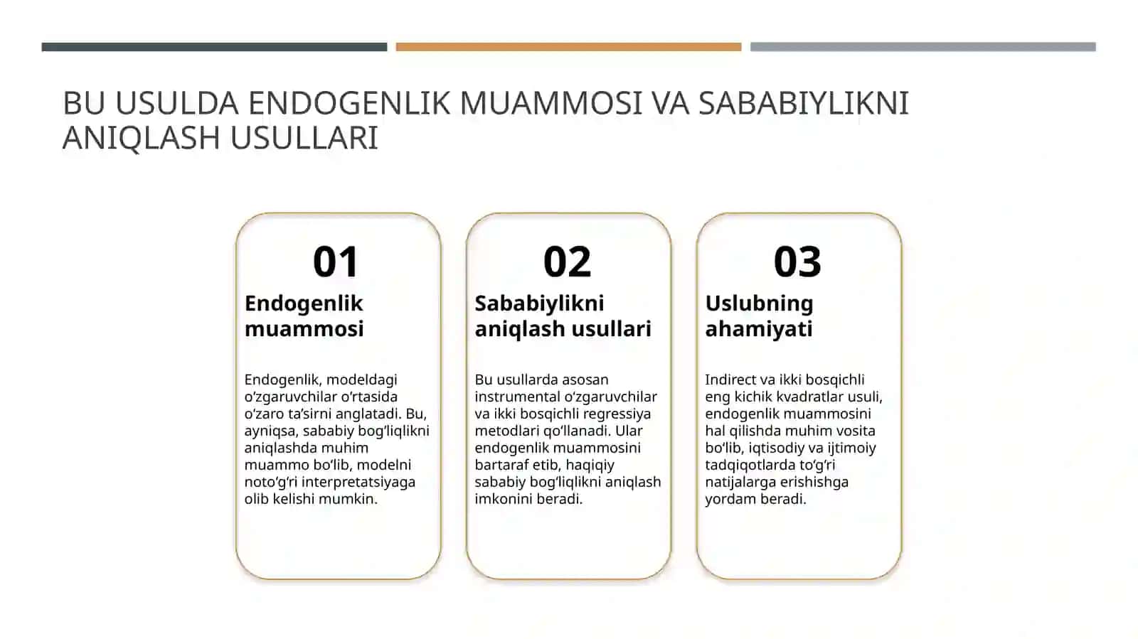 Indirect va ikki bosqichli eng kichik kvadratlar usuli 4