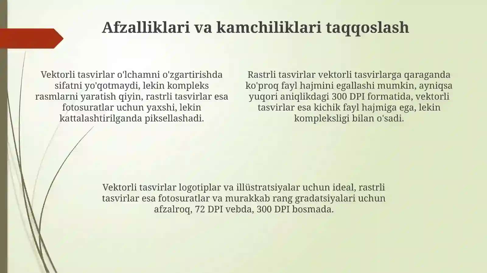 Vektorli va Rastrli Tasvirlar 4