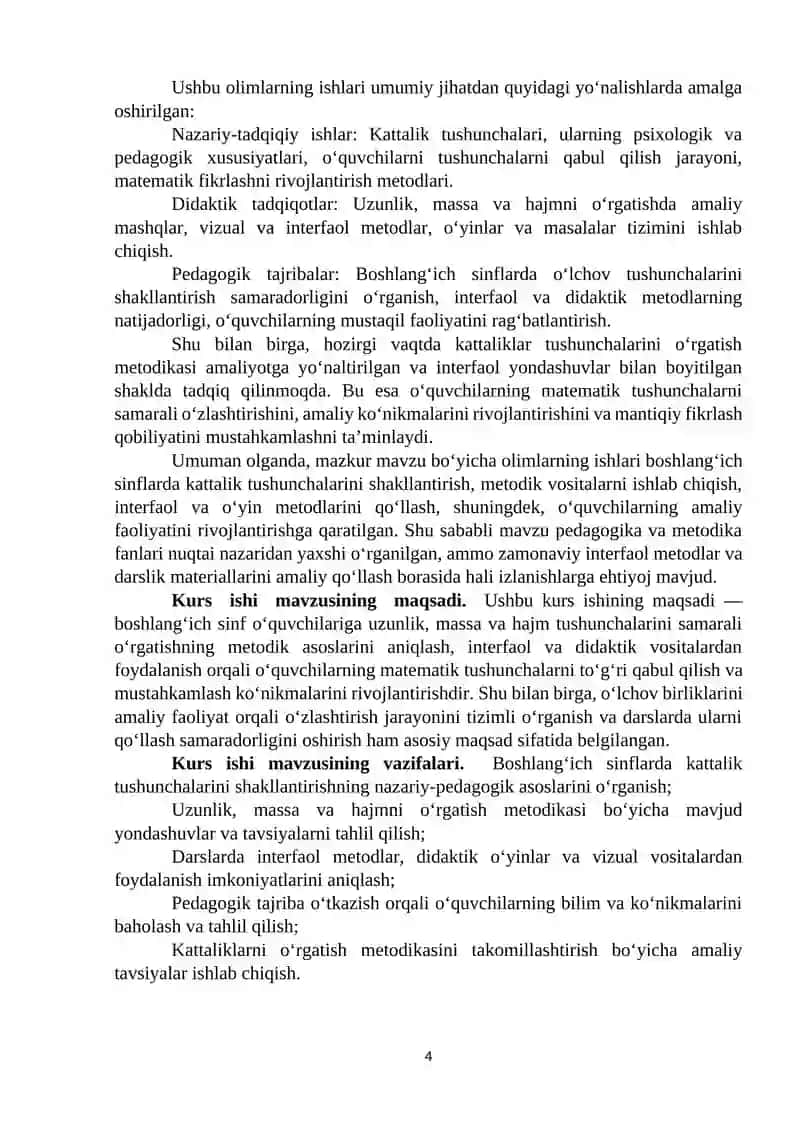 "Matematika va uni o‘qitish metodikasi" 4
