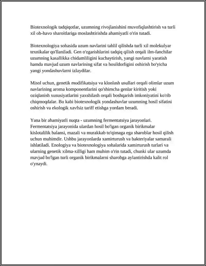 VINO ISHLAB CHIQARISH BIOTEXNOLOGIYASI 4