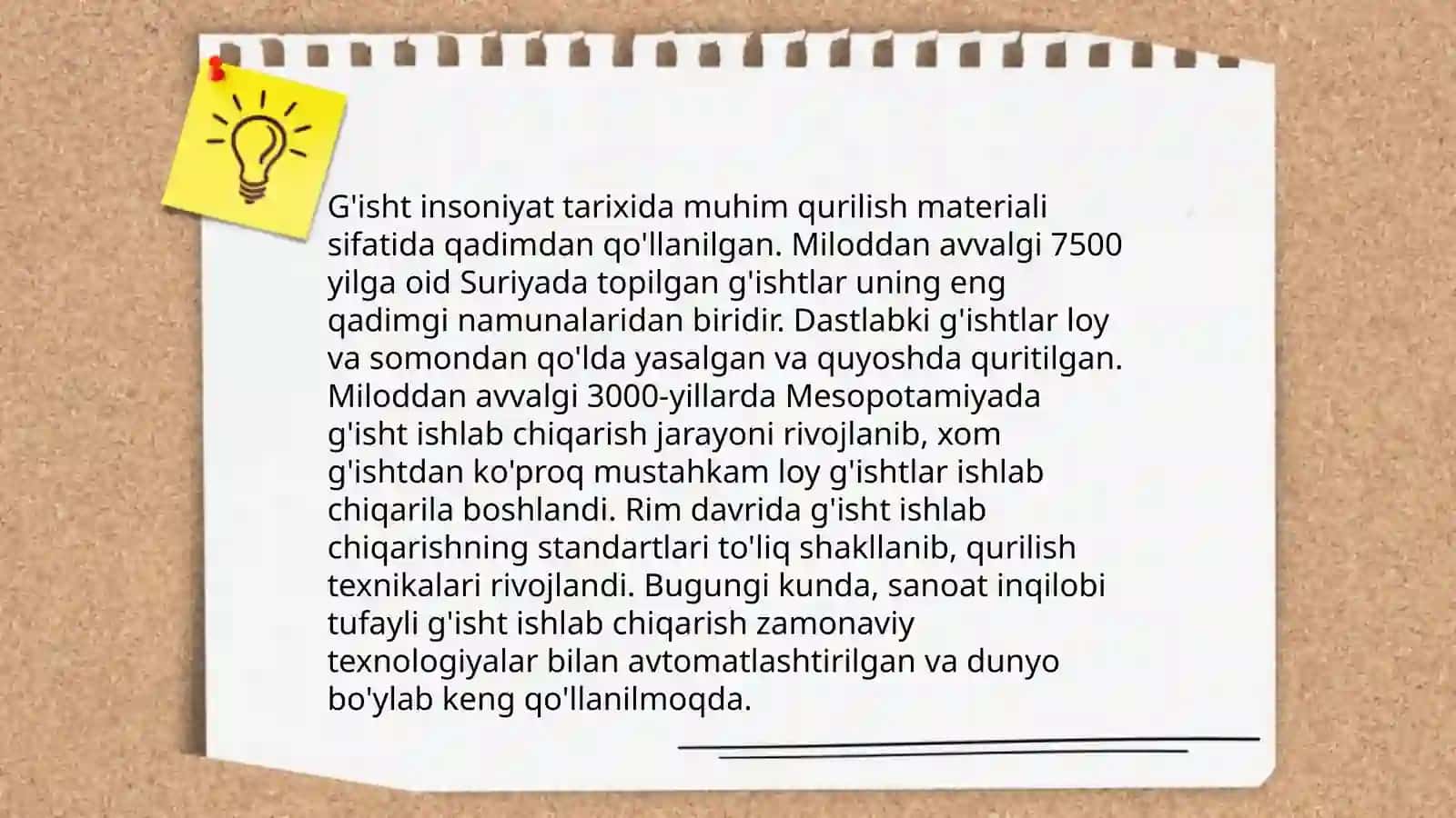 G’isht ishlab chiqarish texnologiyalari 4