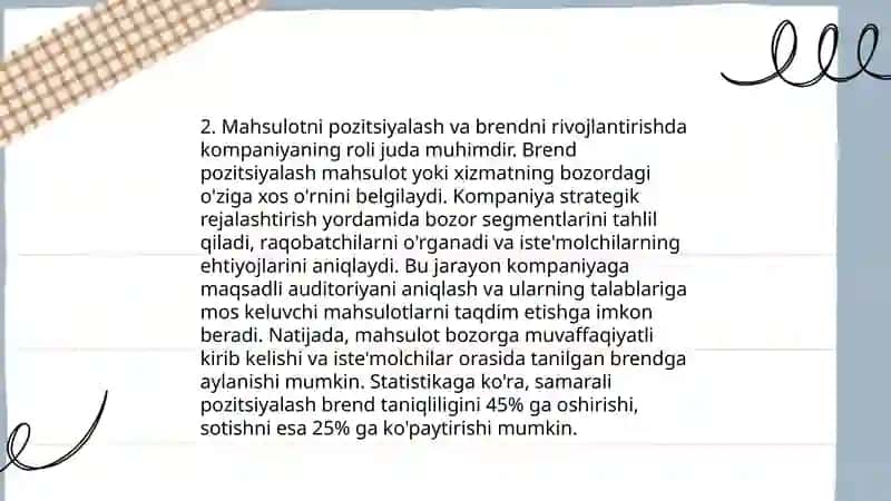 Kanpanyada marketing ro‘li 4