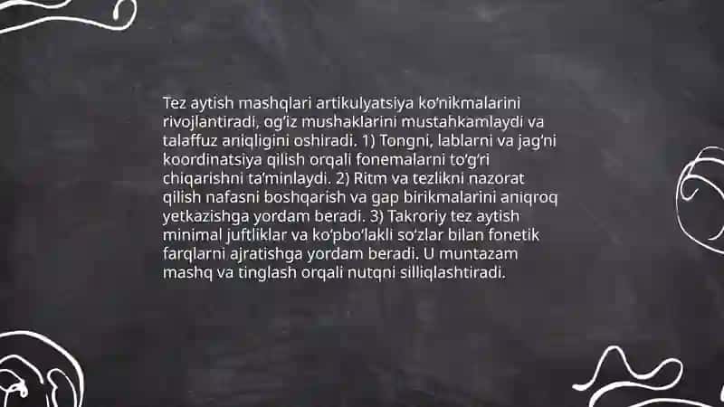 Tez aytish janirlarining bolalar nutqini o'stirishdagi ahamiyati 4