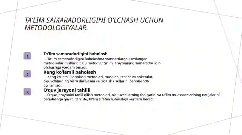 Taʼlim sifatini baholash mezonlari 4
