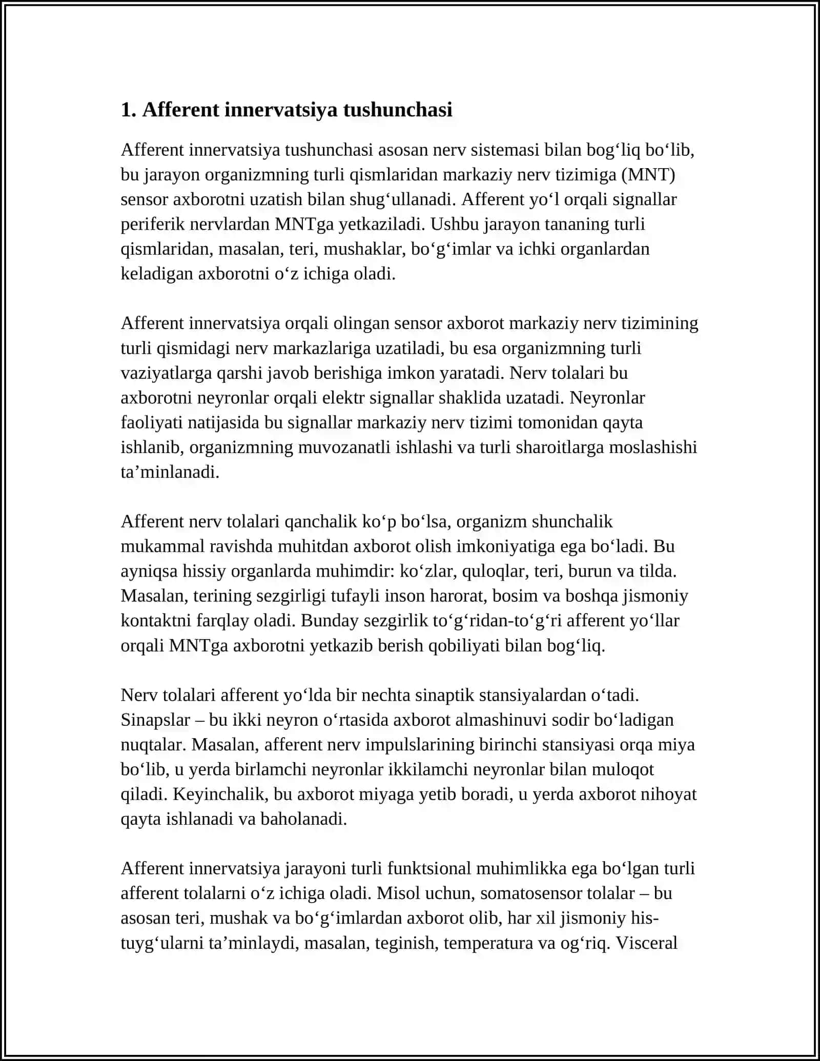 AFFERENT INNERVATSIYA HAQIDA TUSHUNCHA 4