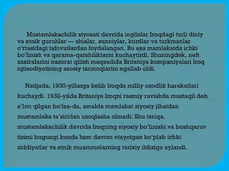 IROQ (ISHID, KURDLAR MUAMMOSI) 4