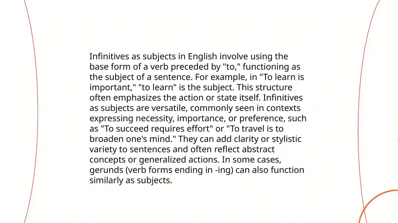 Infinitives in English 4
