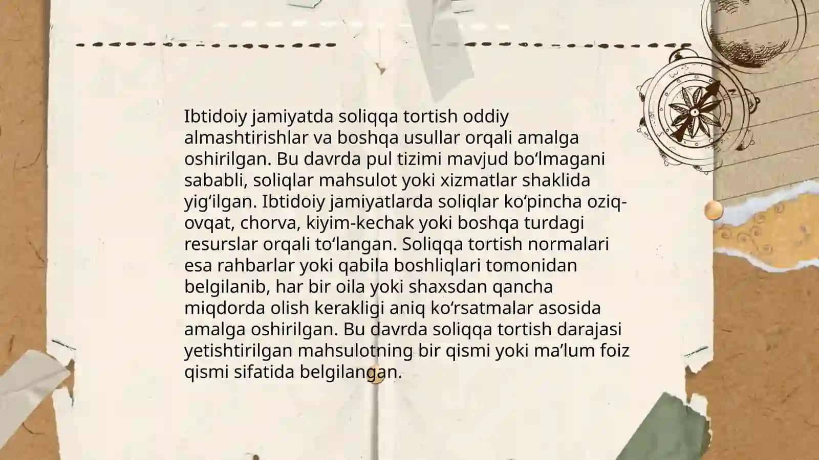 Soliqqa tortishning tarixiy rivojlanishi 4