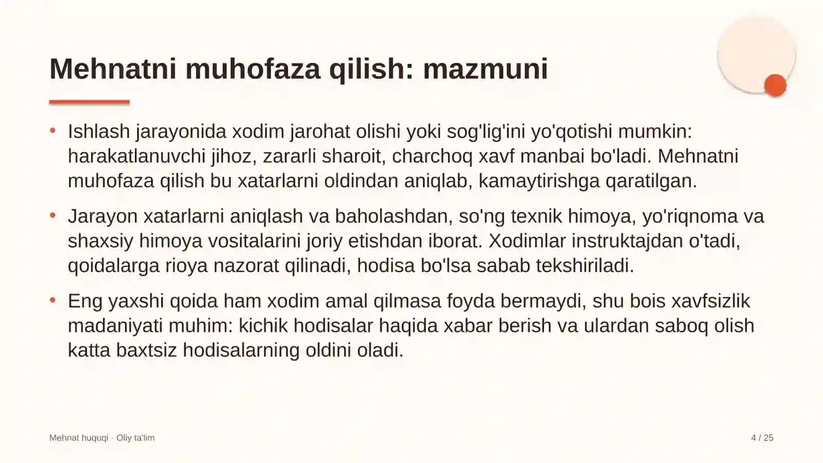 baholash tashkilotlarida mehnatni muhofaza qilish 1620 4