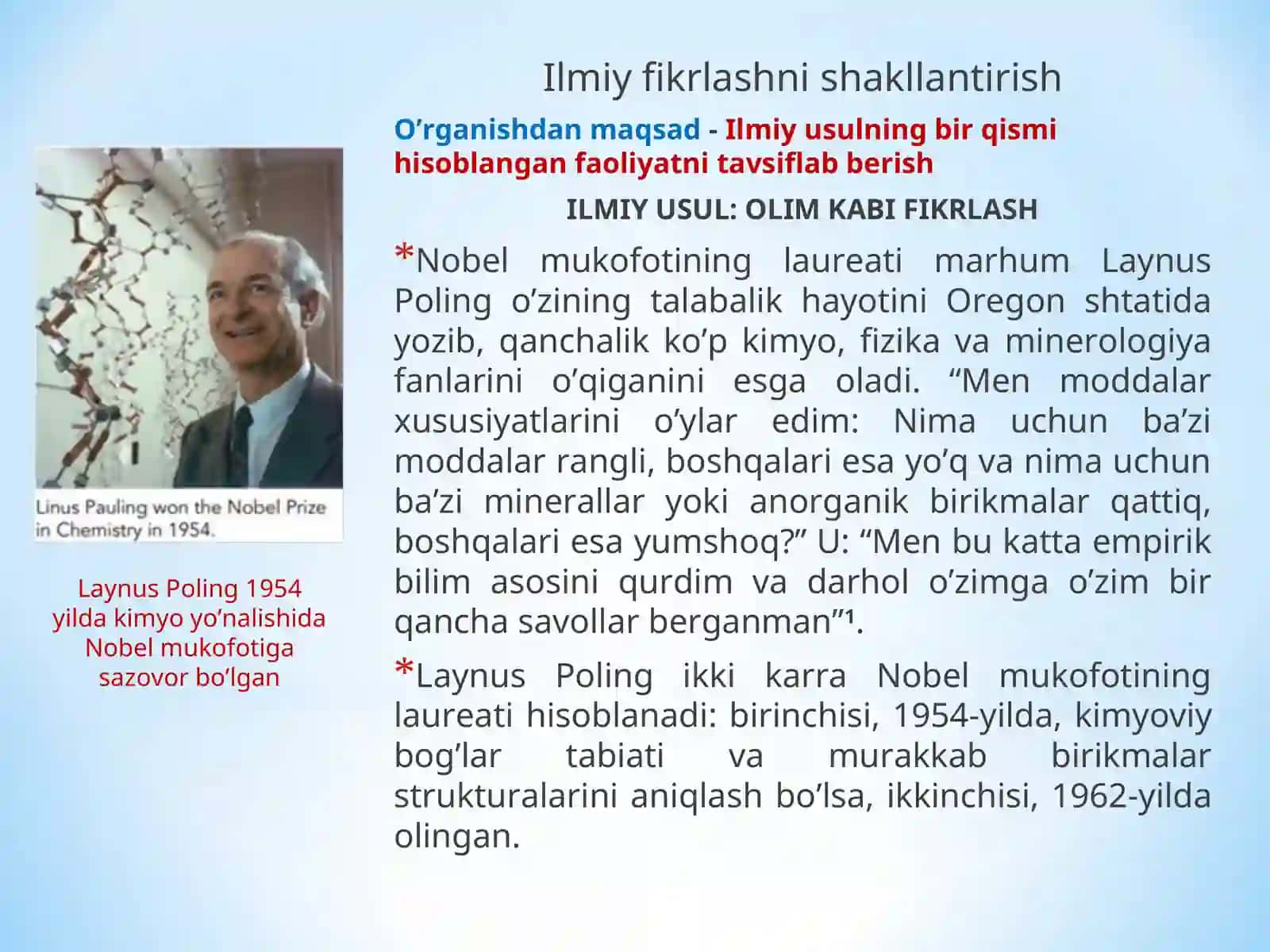 Kimyo bizning hayotimizda 4