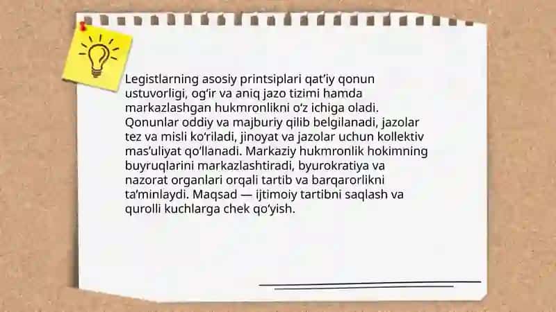 Konfutsiychilar va legistlarning talimoti 4