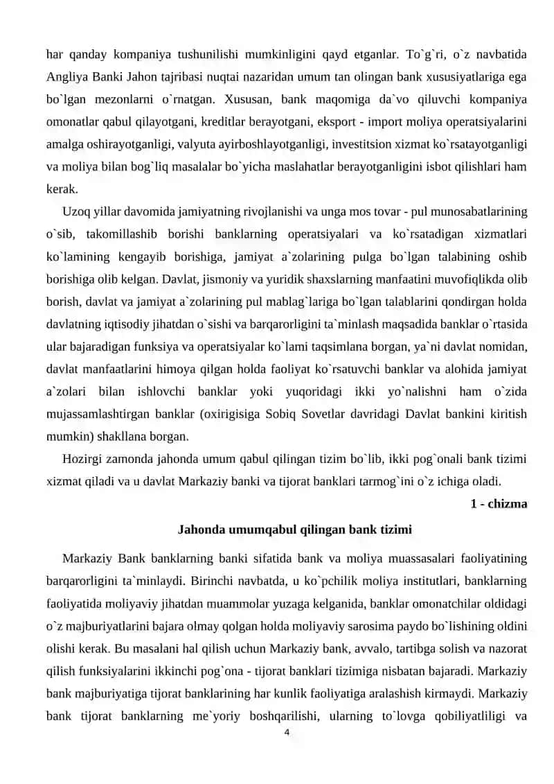 Banklarning kelib chiqishi va bank tizimi 4