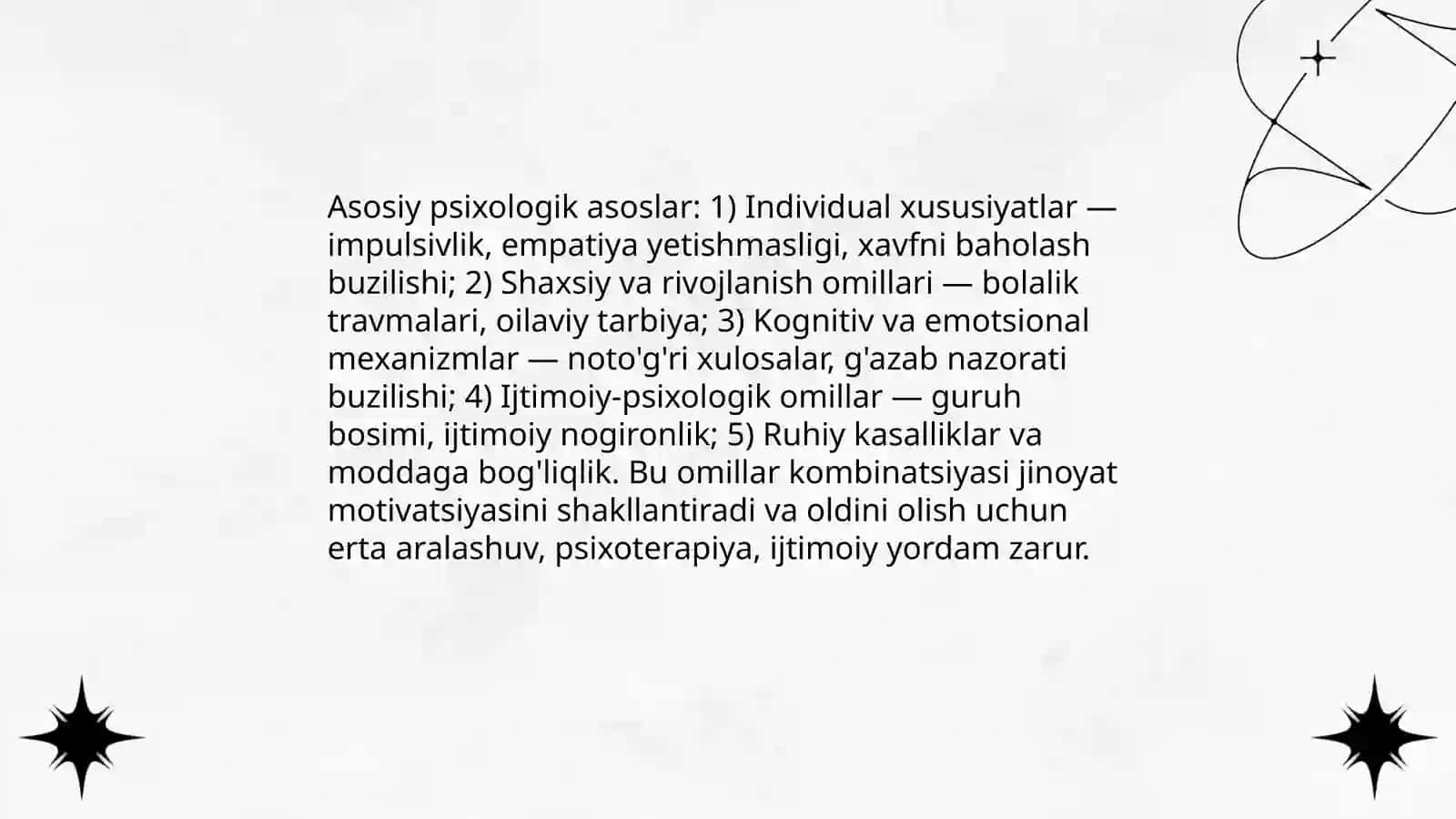 Jinoyatchilik qonunbuzarlik va uning motivatsiyasi 4