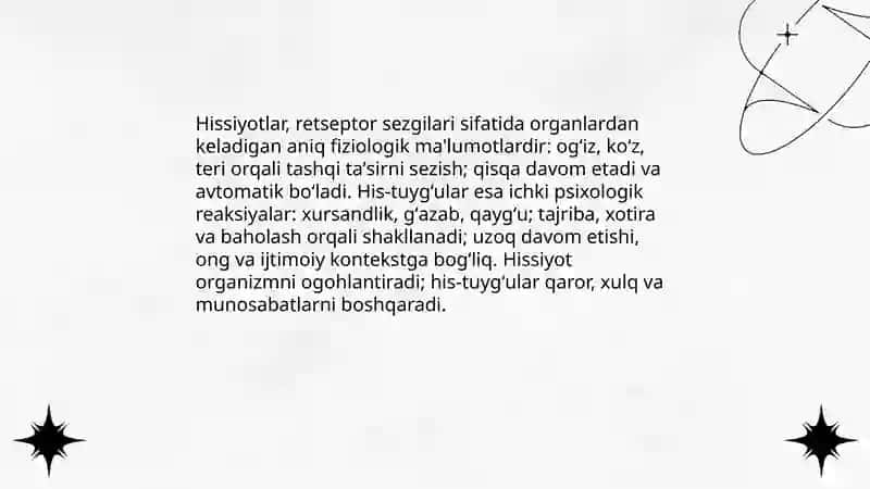 Hissiyot haqida tushuncha 4