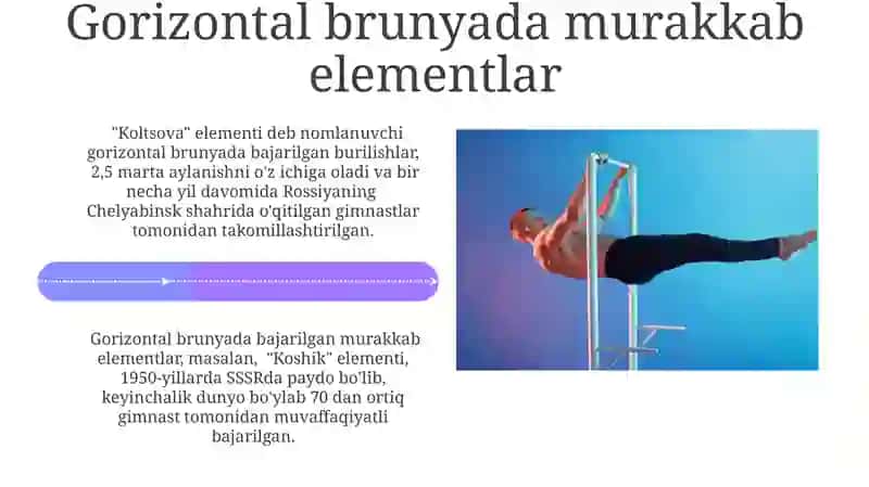Gorizontal Bar Mashqlari 4