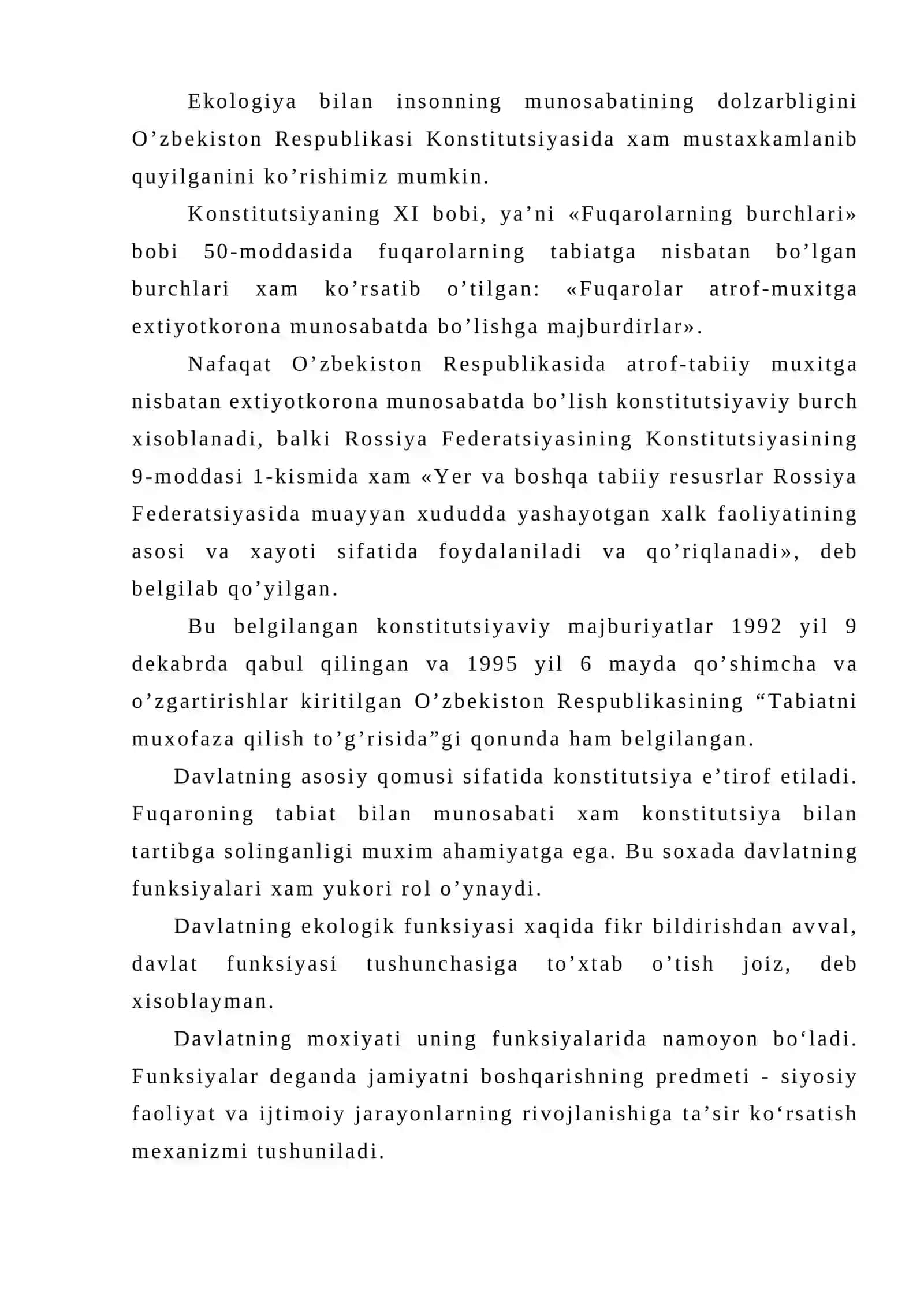 Davlatning ekologik funksiyasi 4