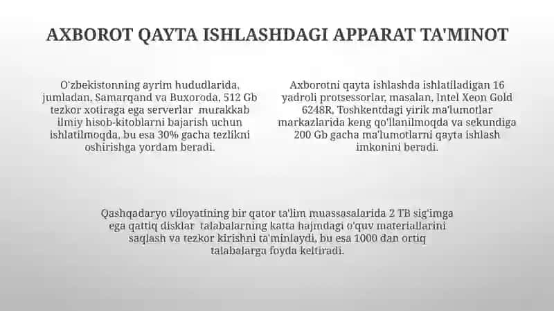 Axborotlarni qayta ishlash texnologiyasi 4