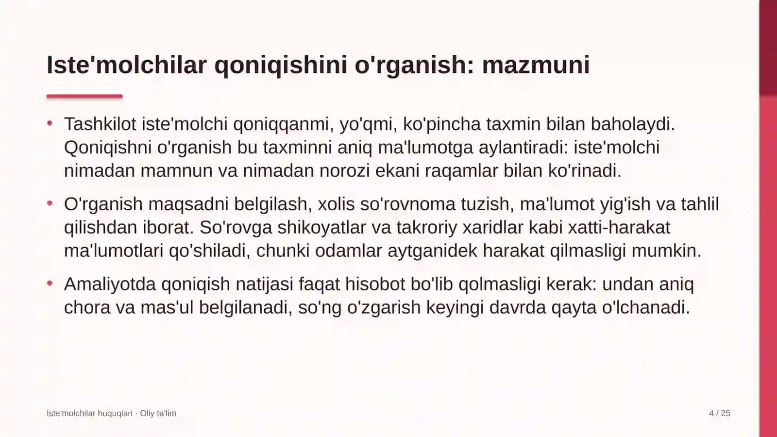 Bog'dorchilikda iste'molchilar qoniqishini o'rganish 4