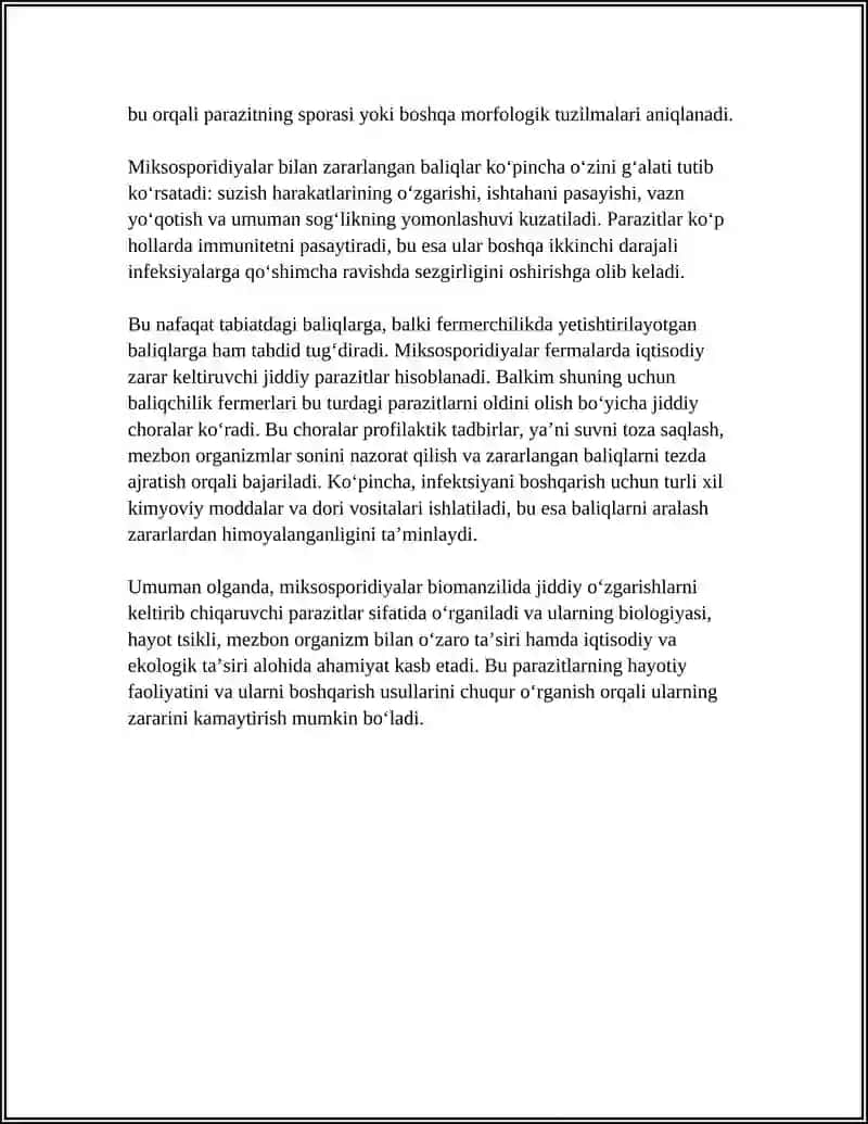 MIKSOSPORIDIYALAR - MYXOZOA TIPI 4
