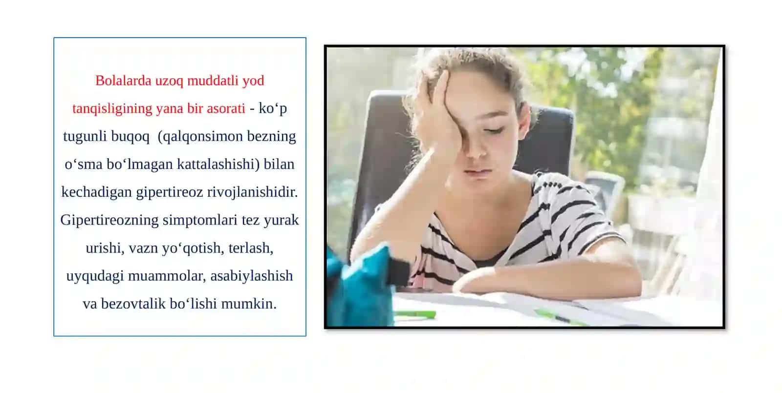 Yod tanqisligini bolalar salomatligiga ta'siri 4