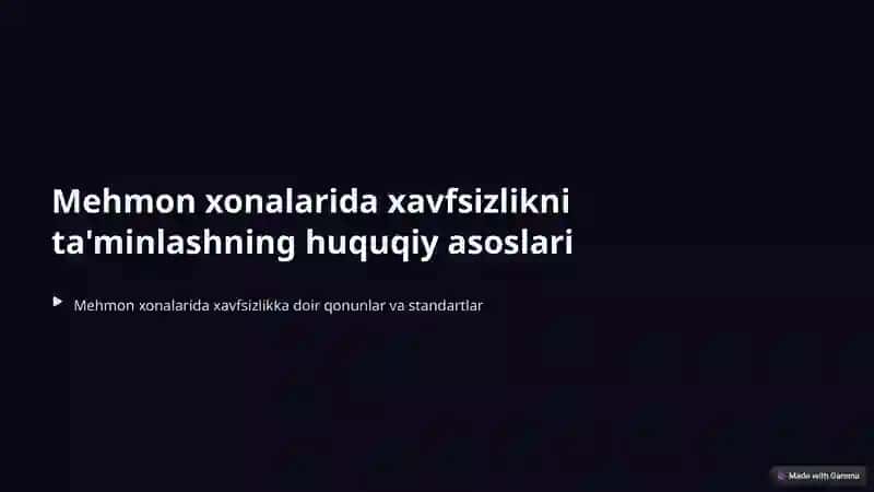 Mehmonxona xavfsizligi 4