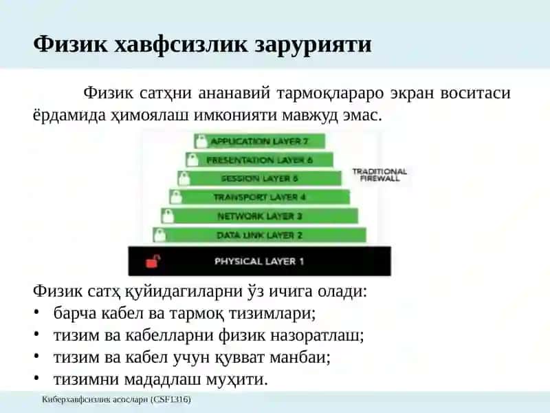 Маълумотларнинг физикхавфсизлиги 4