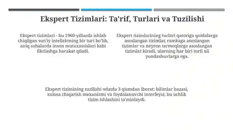 Fan va Bilimlar Ombori: Ekspert Tizimlariga Kirish 4