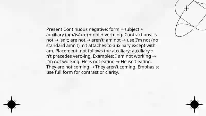 Present Continiuos 4