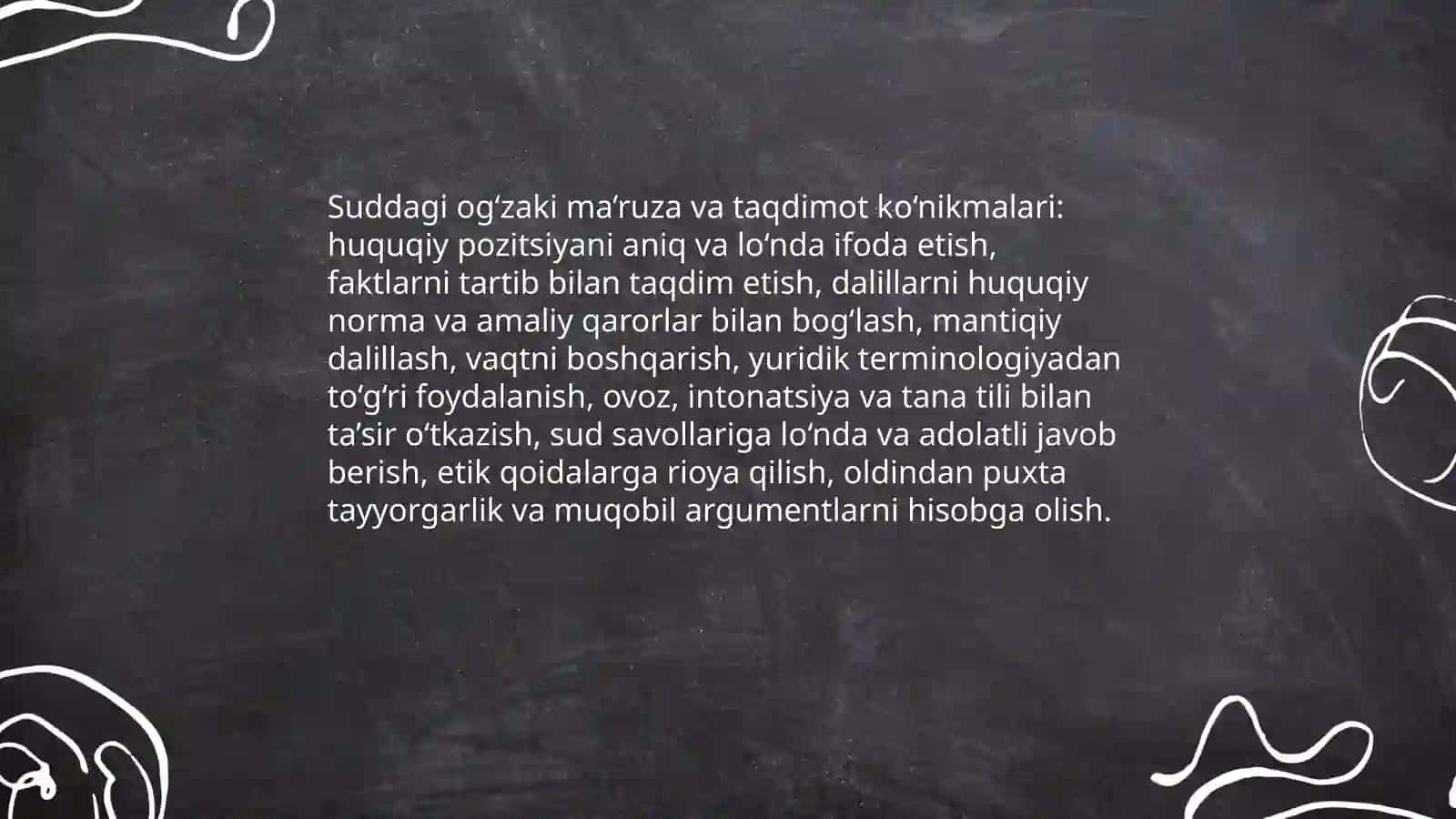 Yuristning kasbiy faoliyatidagi muloqot 4