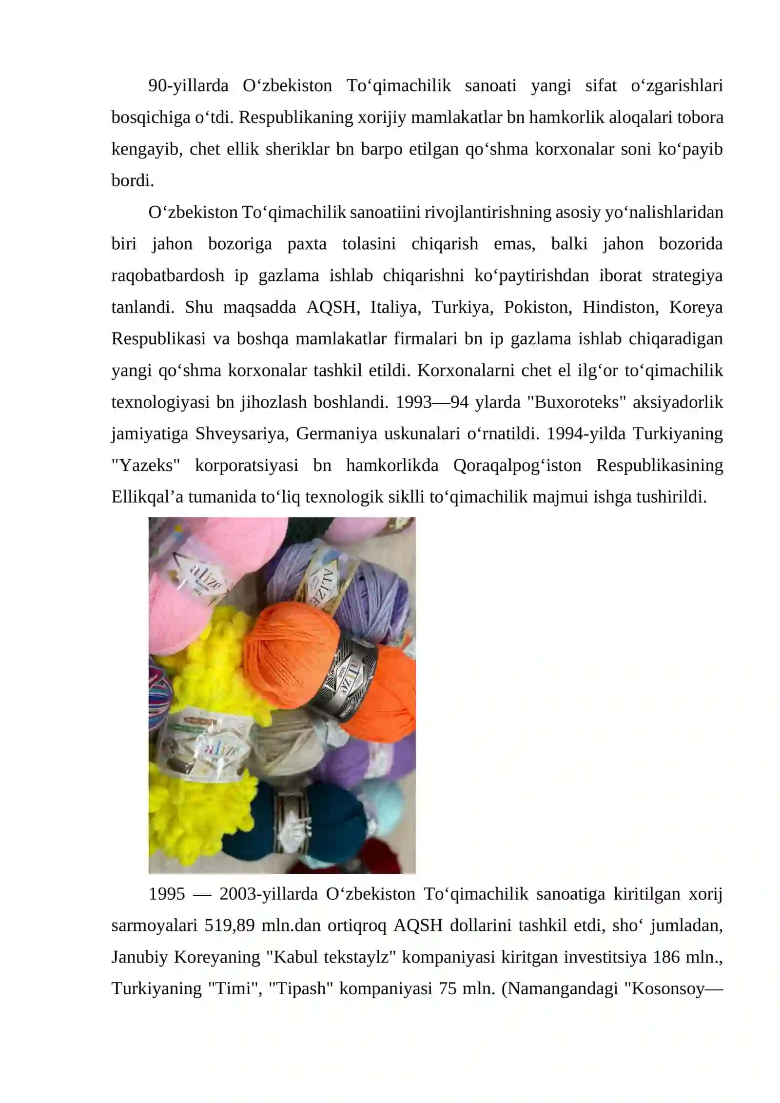 TO’QIMACHILIK GAZLAMALARINING SIFATINI BELGILOVCHI STANDARTLAR 4
