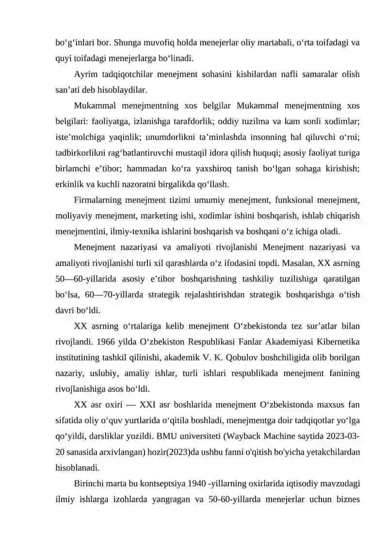 BIZNES RIVOJLANISHINING RIVOJLANISH TARIXI 4