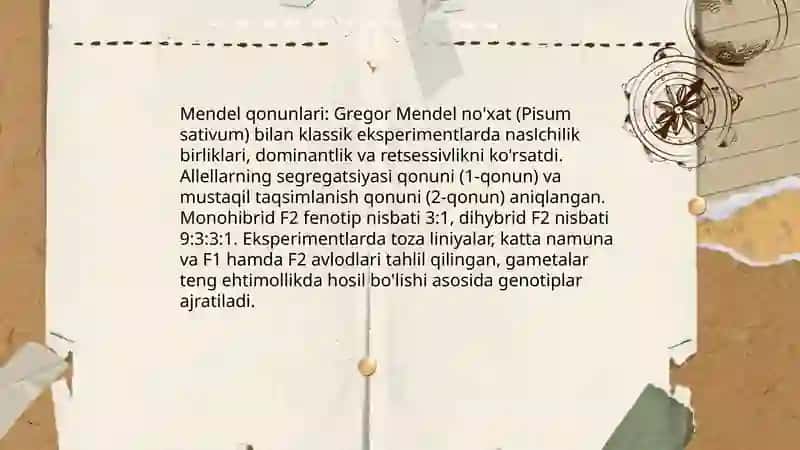 Umumiy genetik asoslari 4
