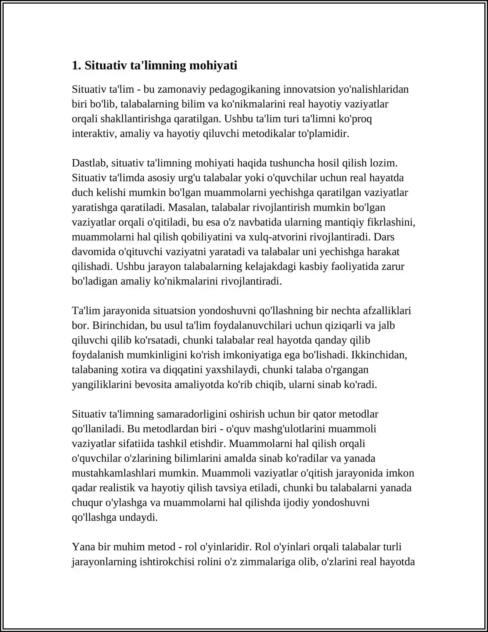 Situativ ta'limning mohiyati 4