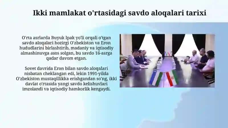 O'zbekiston va eronning iqtisodiy hamkorligi 4