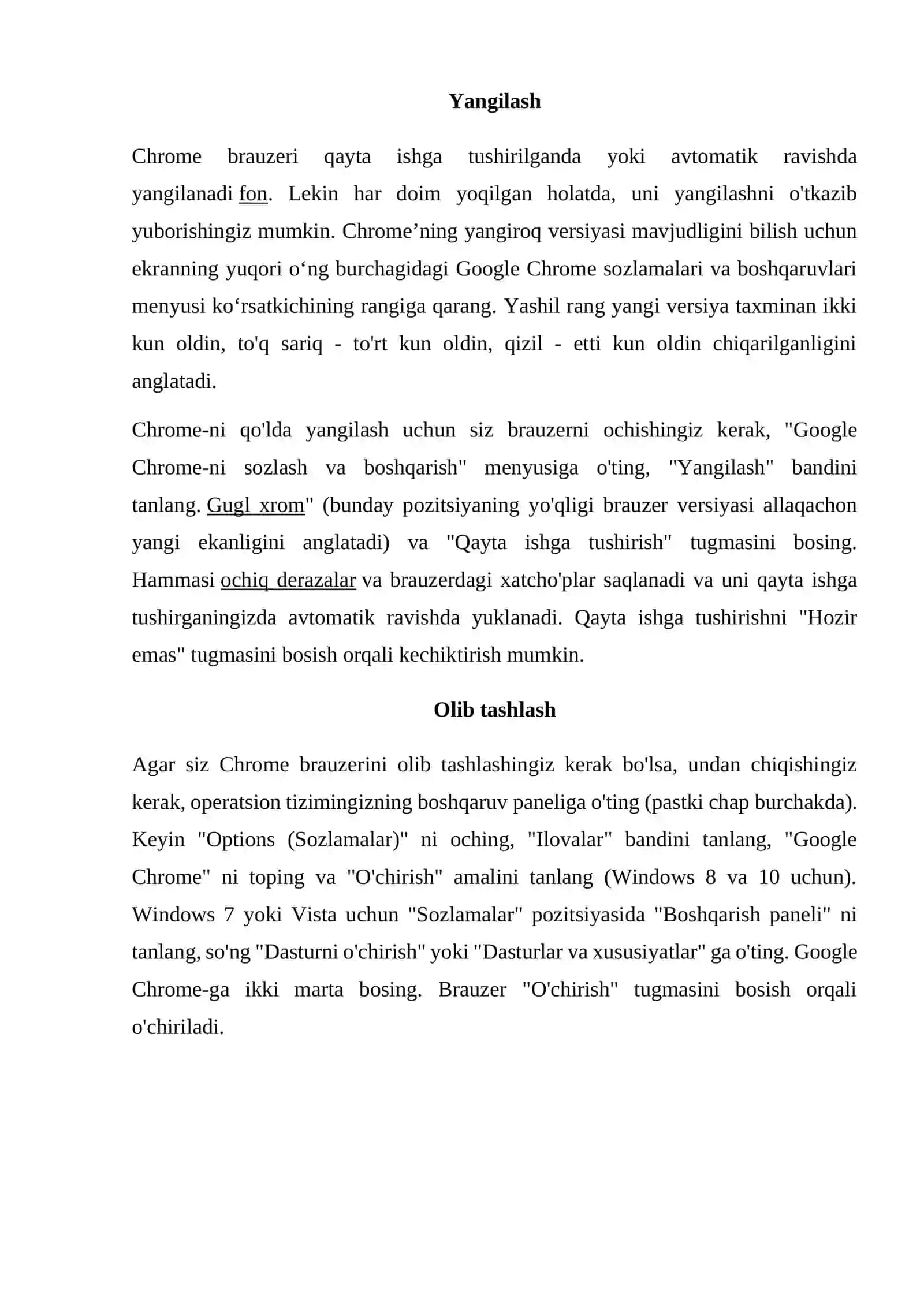 Google Chrome dasturi 4