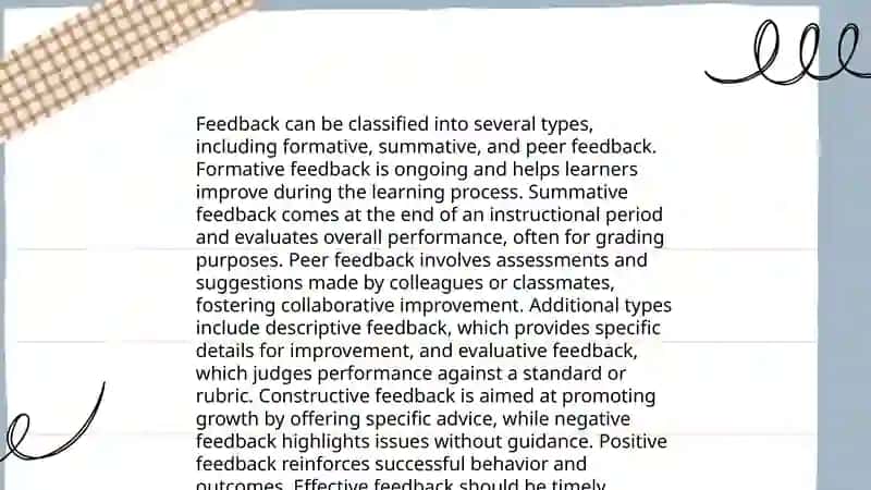 GIVING FEEDBACK 4