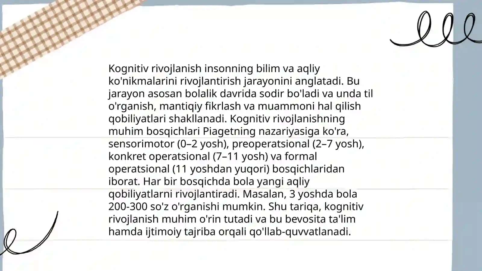 Erta yoshdagi psixologik rivojlanish 4