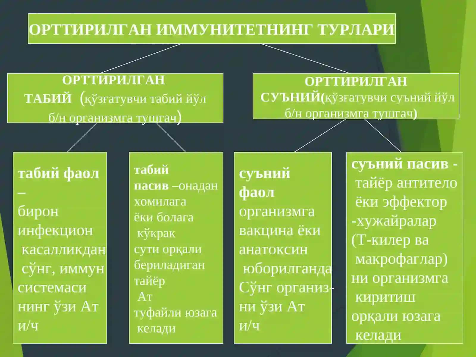 Иммунитет ва уларнинг турлари 4