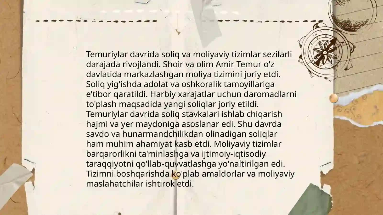 Temuriylar Davri Iqtisodiy G'oyalari 4