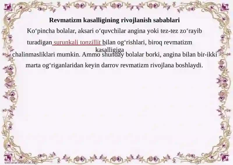 SOMATONEVROLOGIK SINDROMLAR (REVMATIZM) 4