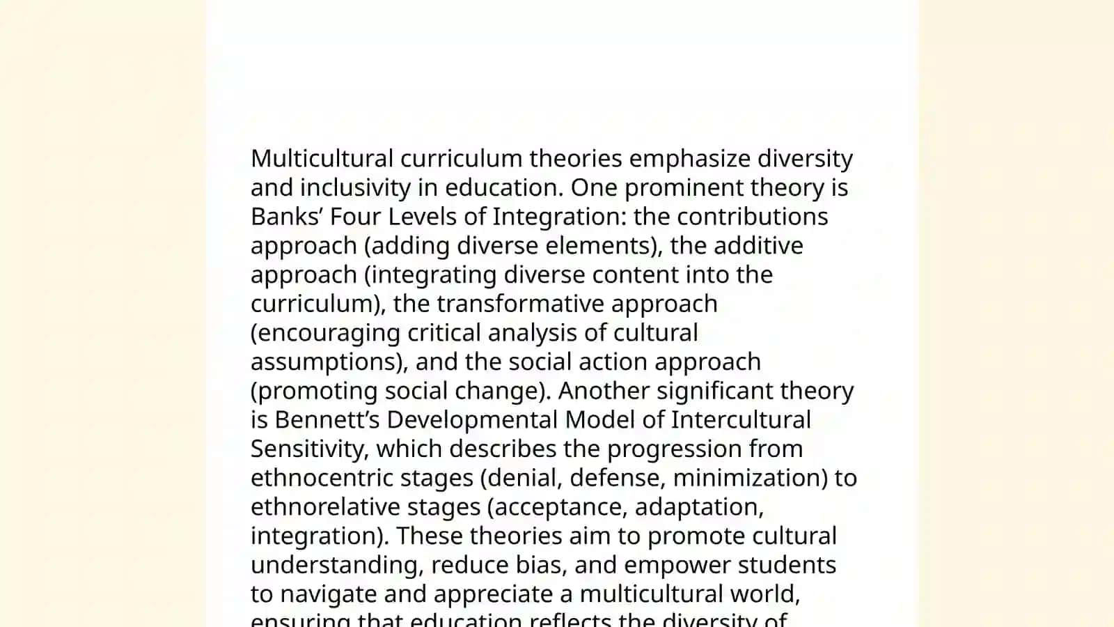Multicultural Curriculum design 4