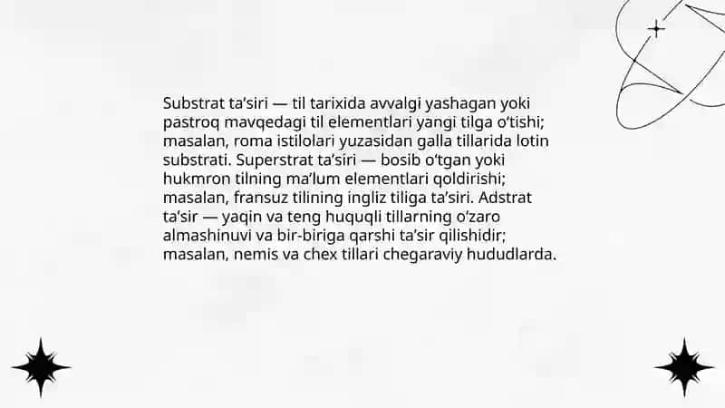 Tillarning oʻzaro munosabatlari va rivojlanish qonuniyatlarini 4