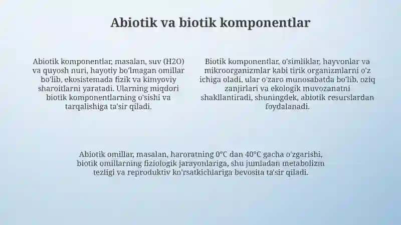 Tabiat haqida asosiy tushunchalar va tabiat komponentlari 4
